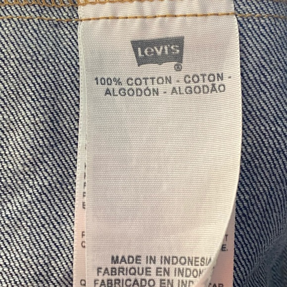 LEVI STRAUSS Red Tab Dark Blue Denim Button Jacket - Picture 10 of 10